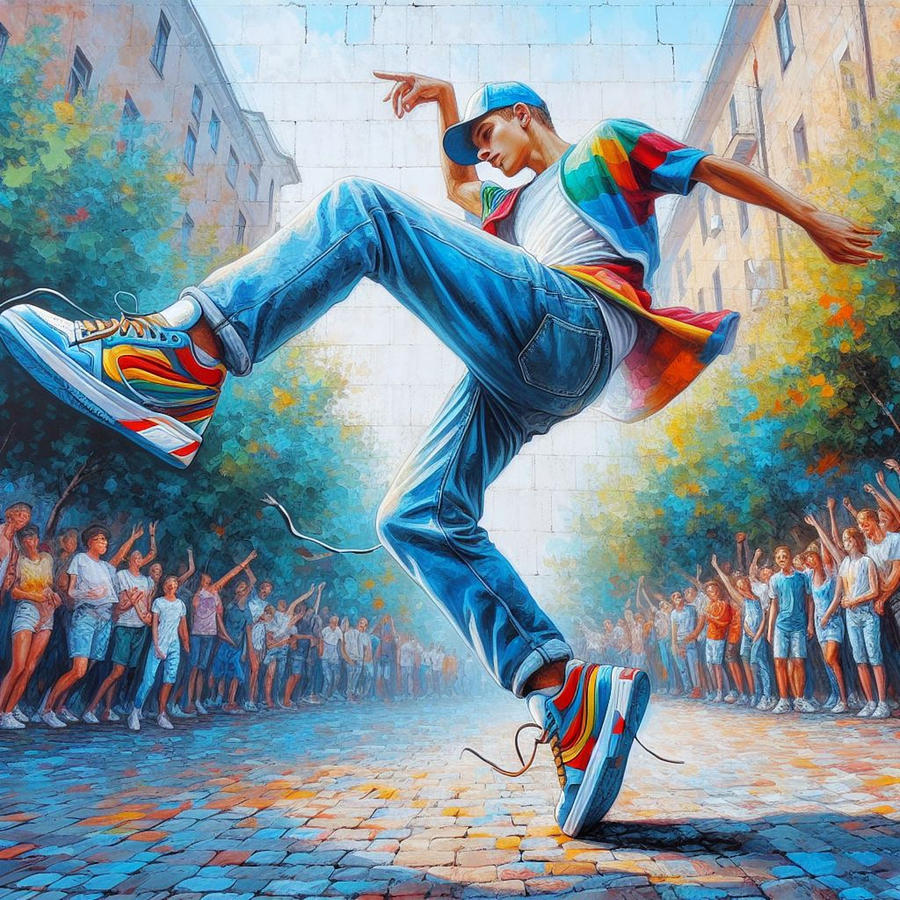 Street Dance in Color Digital Art by Cherl Sheffield - Fine Art America