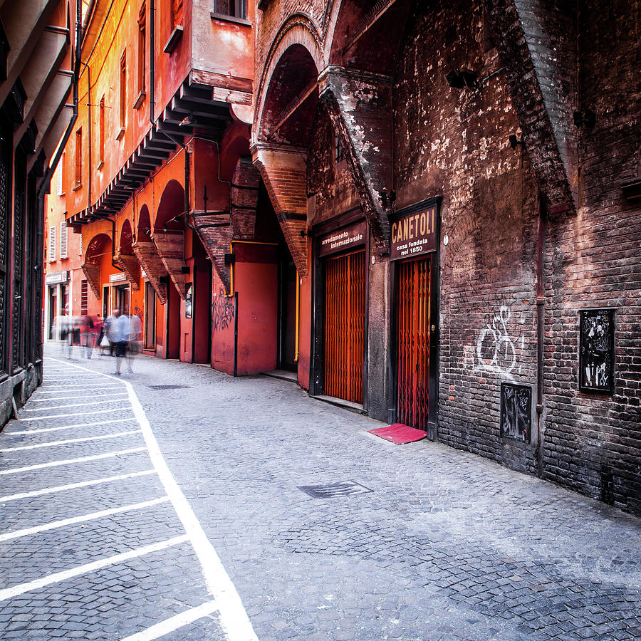 Street in Bologna Italy Photograph by Alexey Stiop