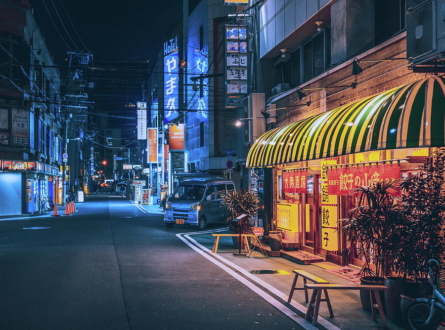 Street in nipponbashi Osaka Photograph by Laurent Ibanez - Fine Art America