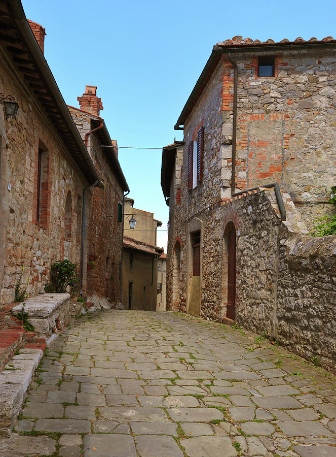 Street in old Italy town Photograph by Mikhail Kokhanchikov