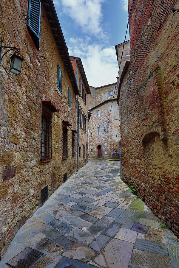 Street in old medieval italian town Photograph by Mikhail Kokhanchikov