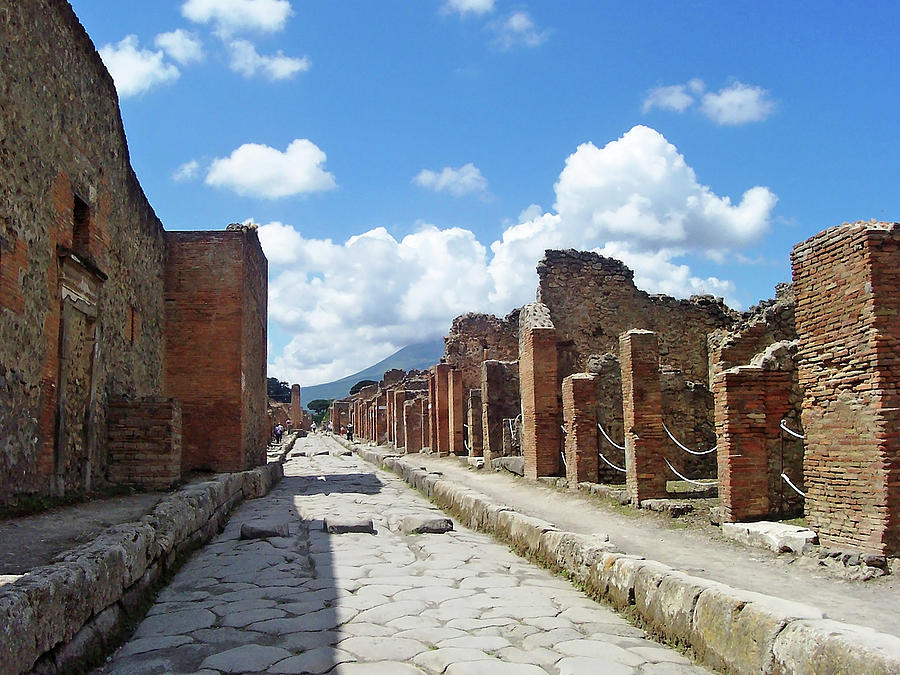 Street In Pompeii Photograph by Debbie Oppermann