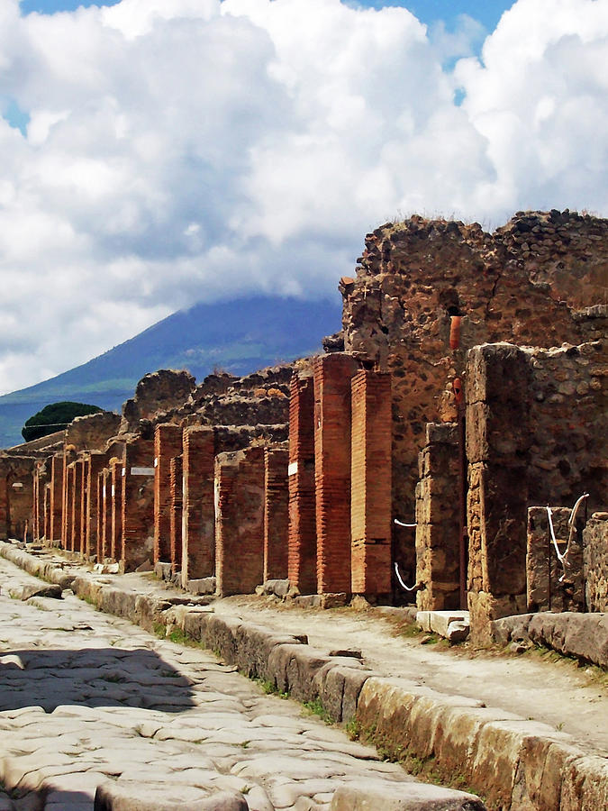 Street In Pompeii I Photograph by Debbie Oppermann