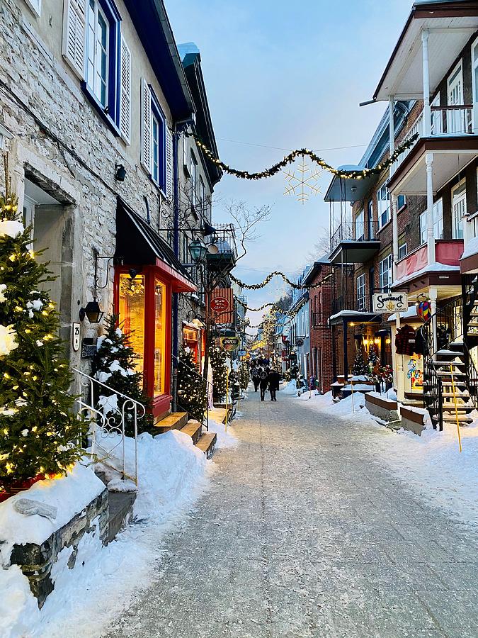 Street in Quebec City Photograph by Kim Warden