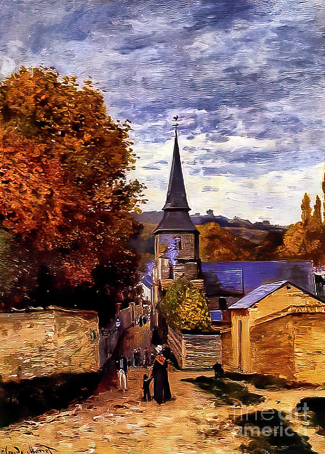 Claude Monet Painting - Street in Sainte Adresse by Claude Monet 1867 by Claude Monet