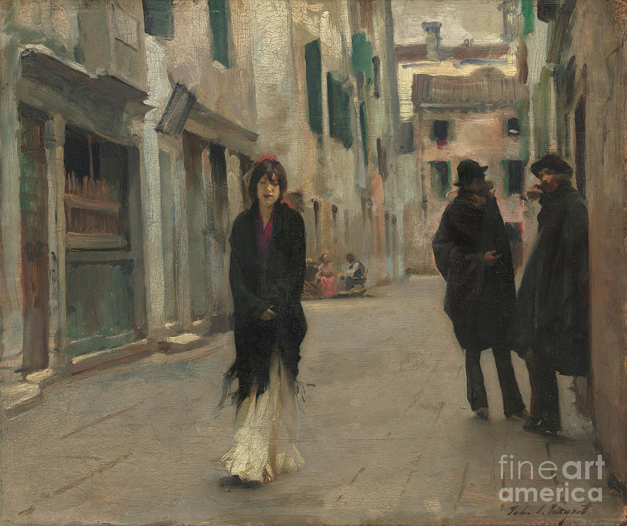 John Singer Sargent Painting - Street in Venice  AKG6013872 by John Singer Sargent