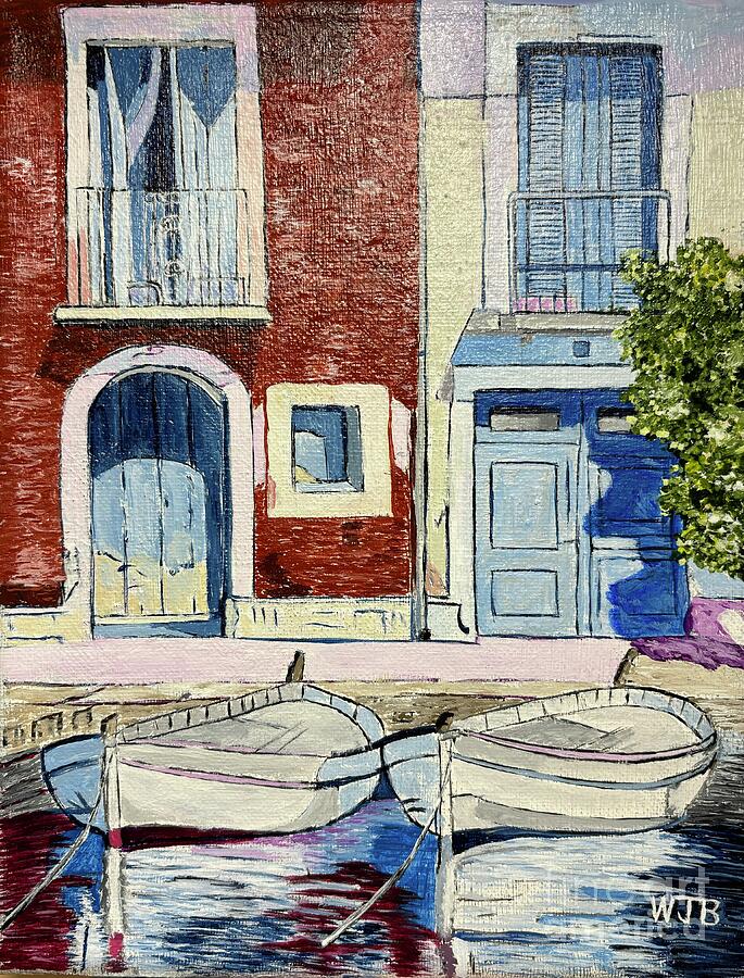 Boat Painting - Street in Venice by William Bowers