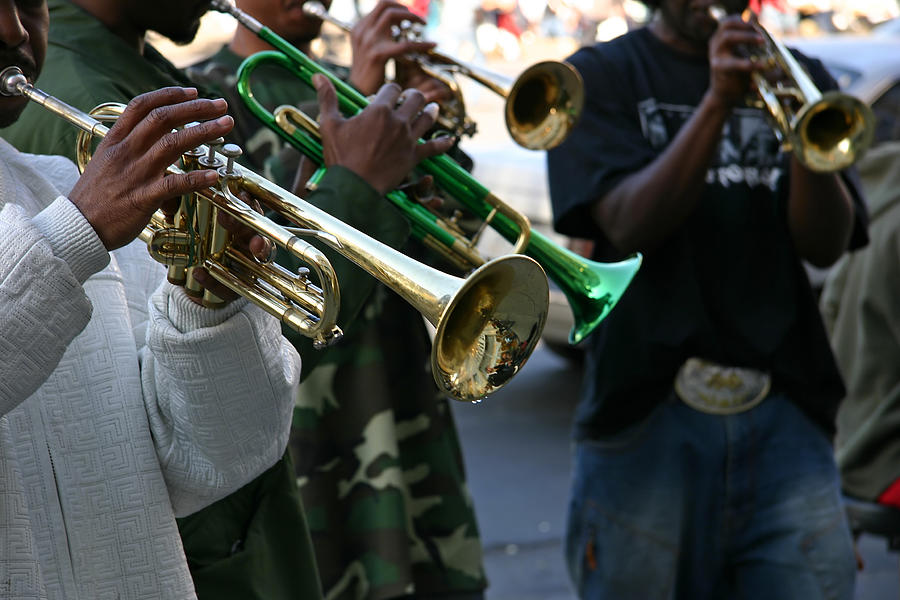 Street Jazz Band Trumpet Quartet Photograph by Joebrandt