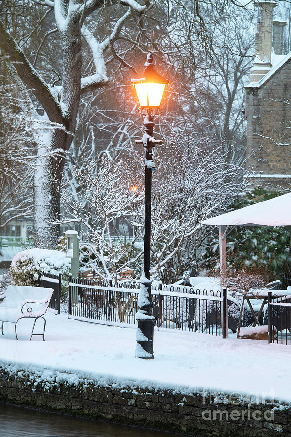 Street lamp in the Snow  Photograph by Tim Gainey