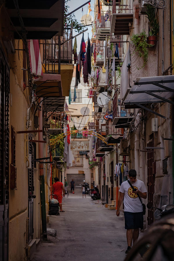 Street Life In The Narrow Streets Of Palermo. Sicily. 9 Photograph