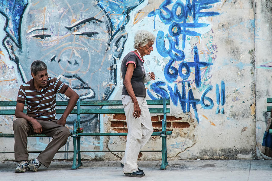 Street life scene. Havana. Cuba. Photograph by Lie Yim