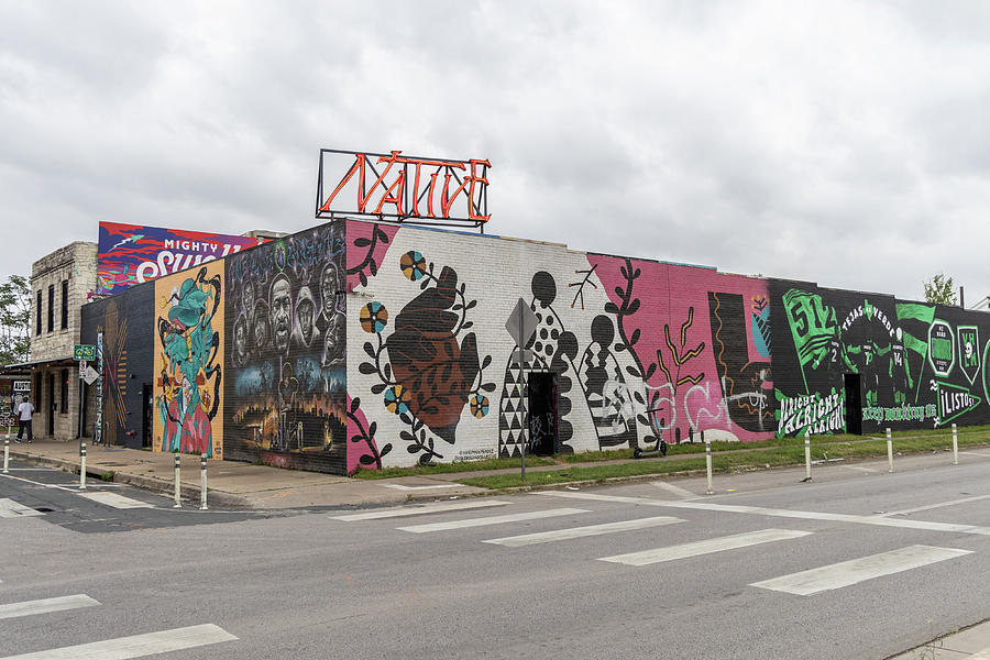 Street Mural in Austin TX day Photograph by John McGraw