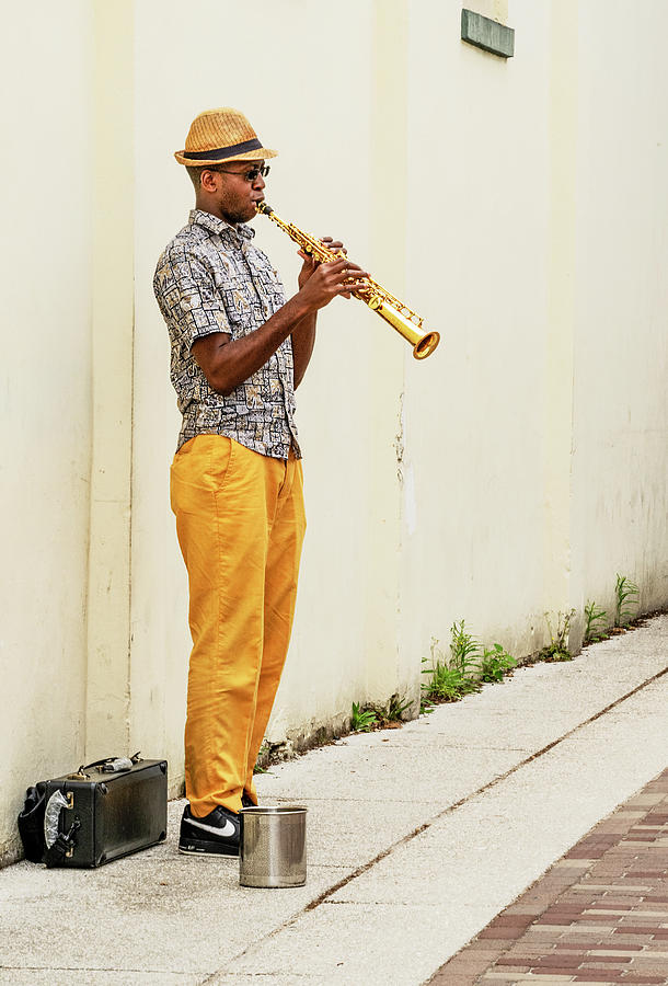 Street Musician Photograph by Gordon Ripley