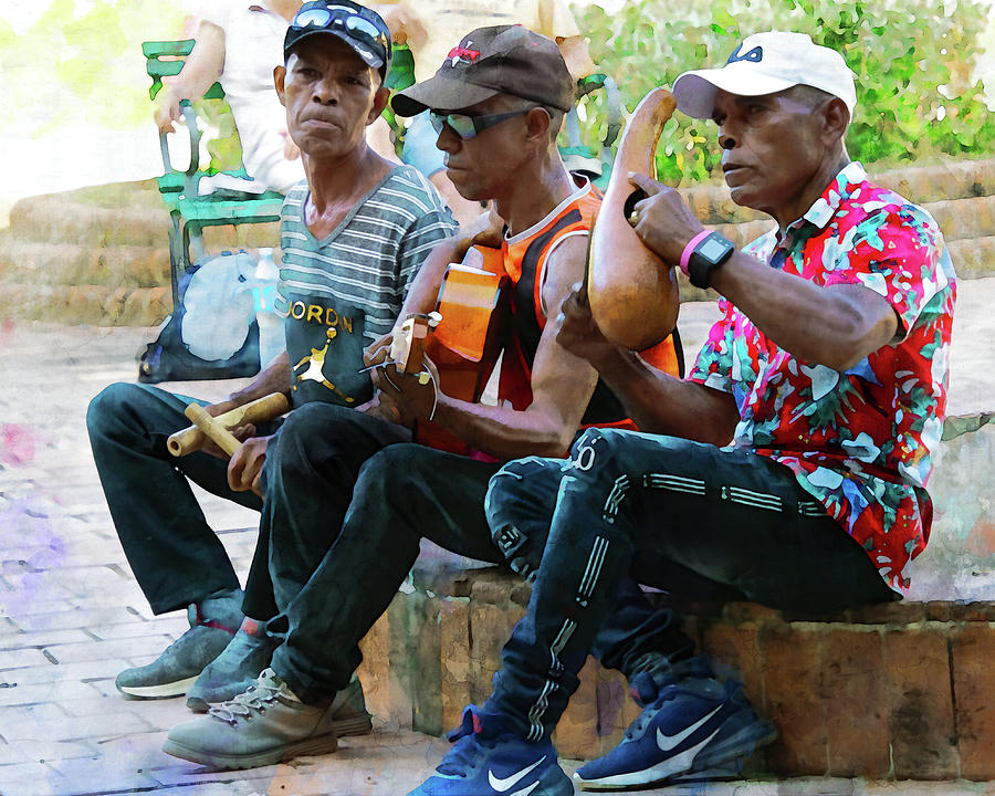 Street Musicians in Cuba Photograph by Peggy Collins