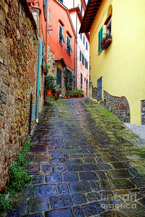 Street of Montecatini Terme Two Photograph by Olivier Le Queinec