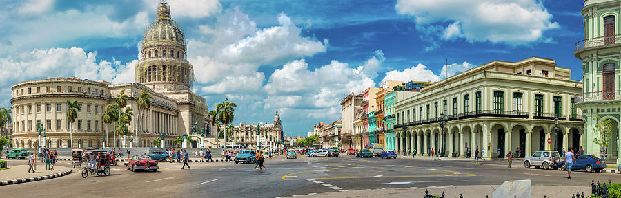 Panoramic view of Havana with the very famous Capitol building Photograph by Karel Miragaya
