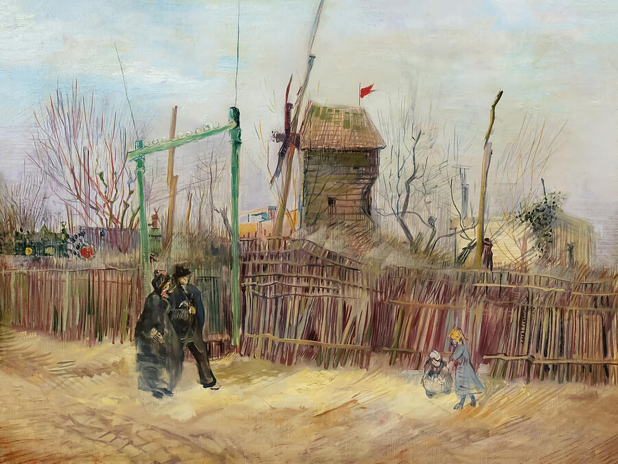 Street Scene In Montmartre By Vincent Van Gogh Painting