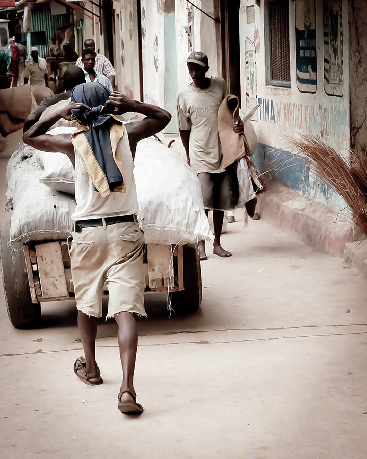 Street Scene - Lamu Kenya Photograph by Patrick Kain