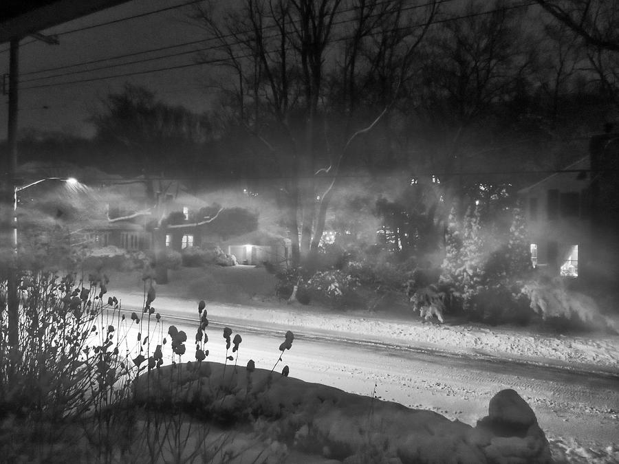Street Scene Snow Scene Photograph by Russ Considine