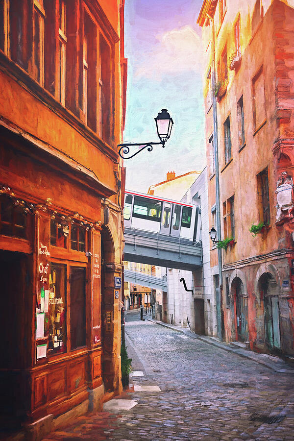 Street Scenes of Vieux Lyon France  Photograph by Carol Japp