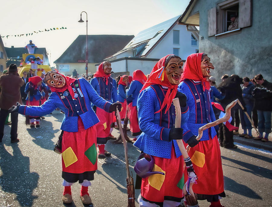 Street Sweepers, Gottenhiem Carnival, Germany Photograph by Tatiana Travelways