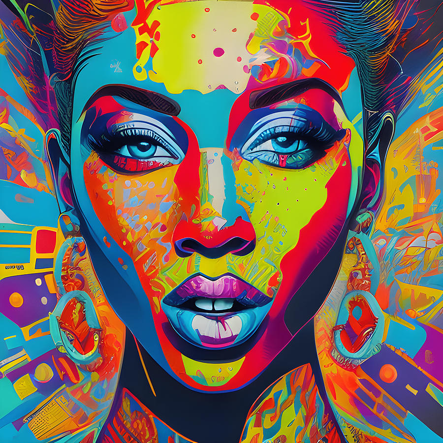 Street Vibes - A dynamic and energetic Pop Art piece Digital Art by ...