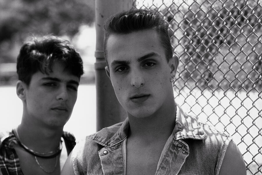 Street-wise Teenage Boys In Florida In Black And White Photograph by Butch Martin