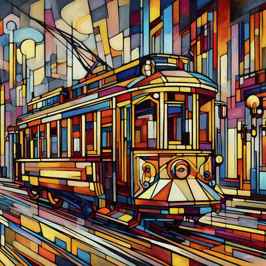Streetcar - DWP1385003 Painting by Dean Wittle