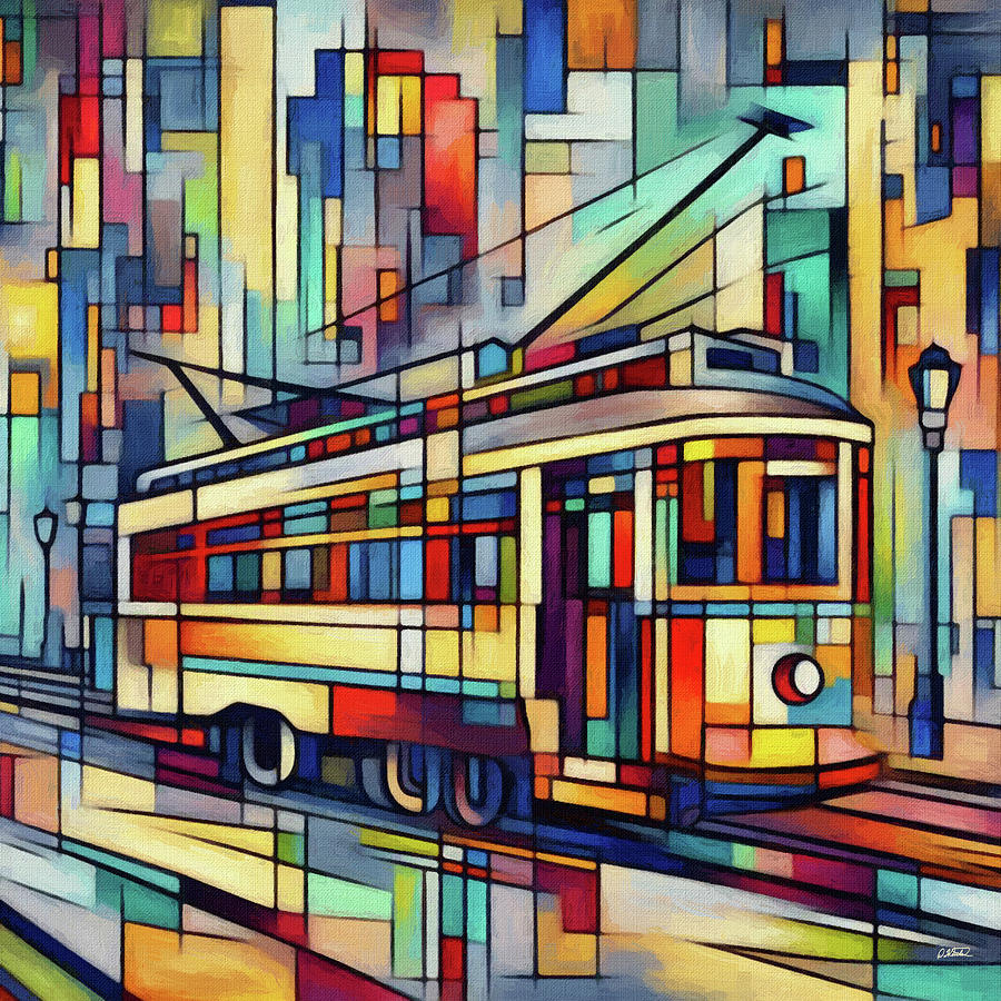 Streetcar - DWP1385008 Painting by Dean Wittle