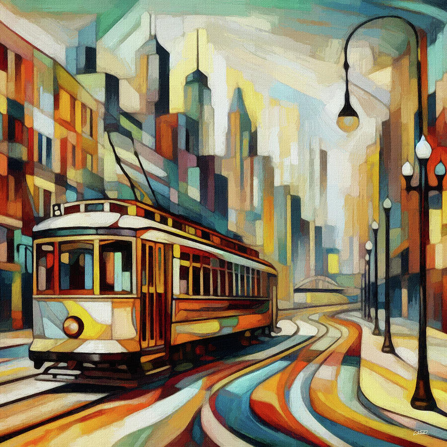 Streetcar - DWP1385012 Painting by Dean Wittle