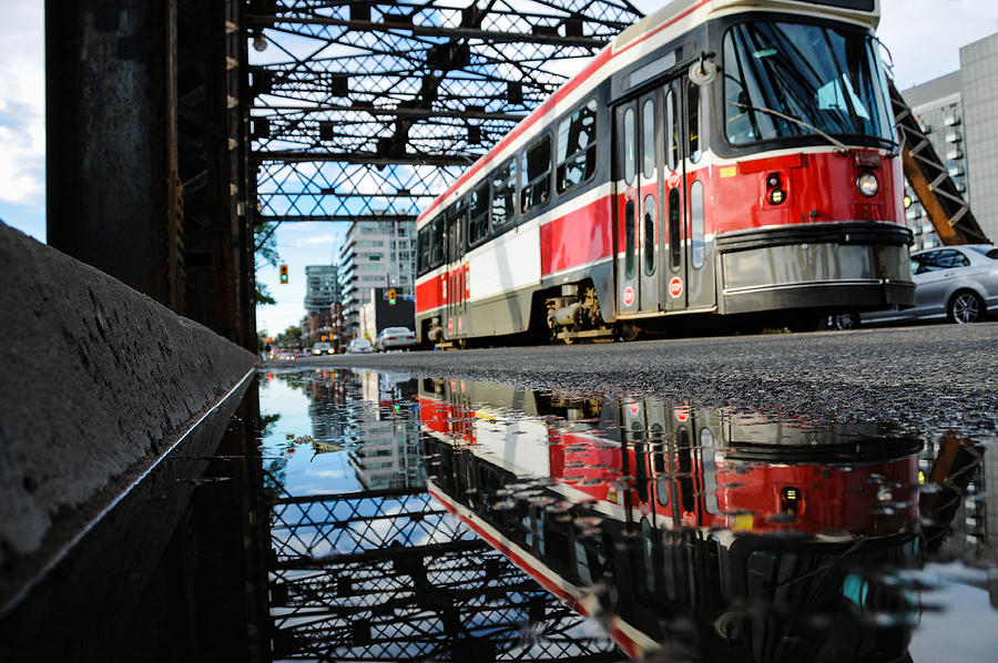Streetcar Reflection Photograph by Carlosbezz