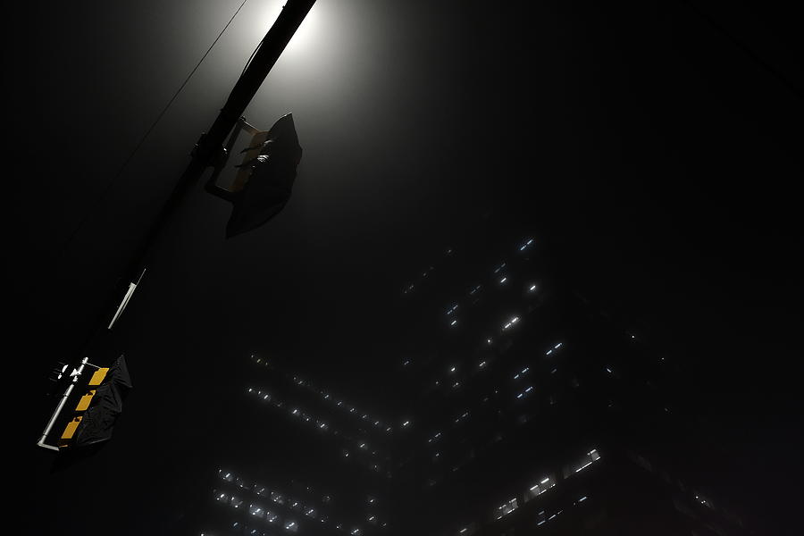 Streetlamp At Night Photograph by Kreddible Trout