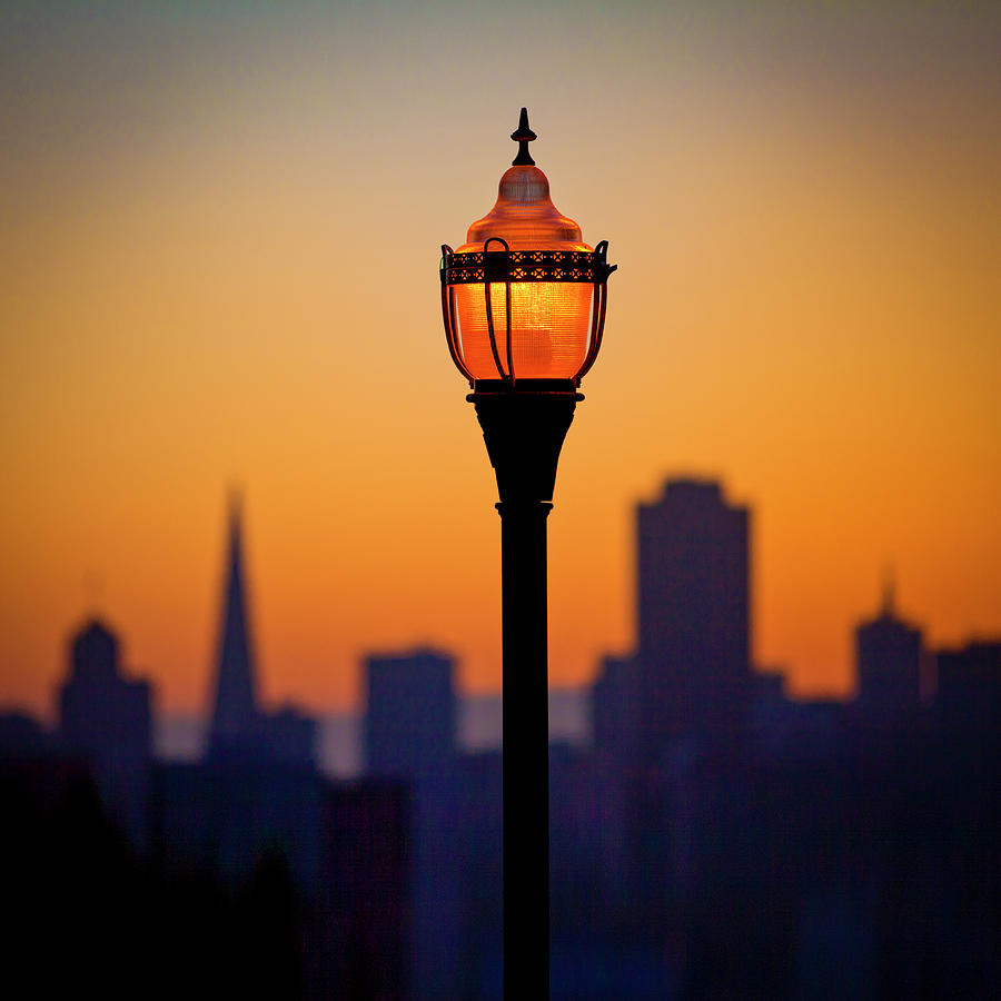 Streetlight, San Francisco Photograph by Donald Kinney
