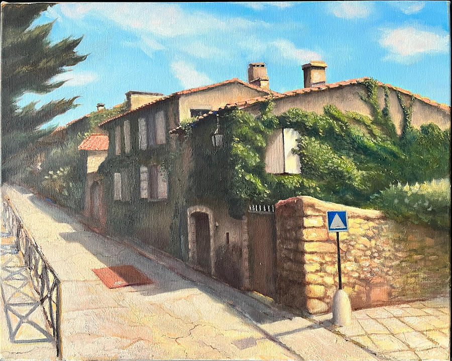 Streets in Ville Nueve Painting by Alla Parsons