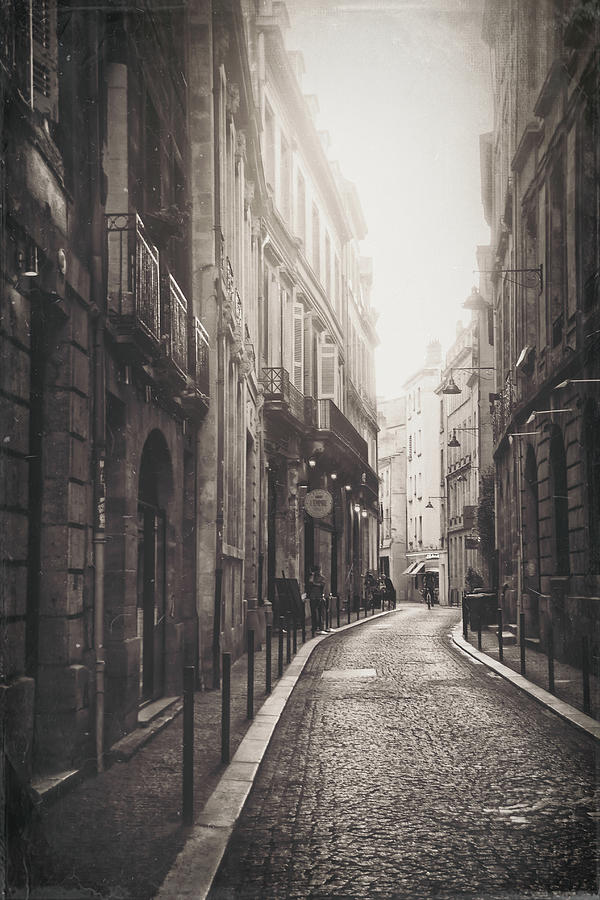 Streets of Bordeaux France Evening Light Vintage  Photograph by Carol Japp