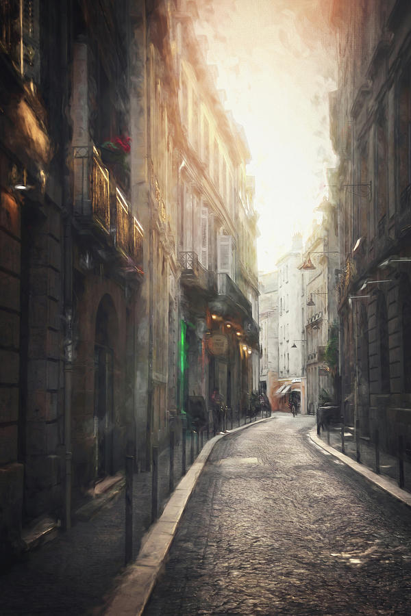 Streets of Bordeaux France Painterly Evening Light  Photograph by Carol Japp