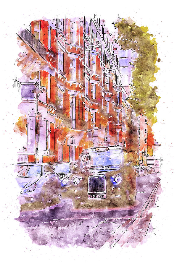 Streets of London - 14 Painting by AM FineArtPrints
