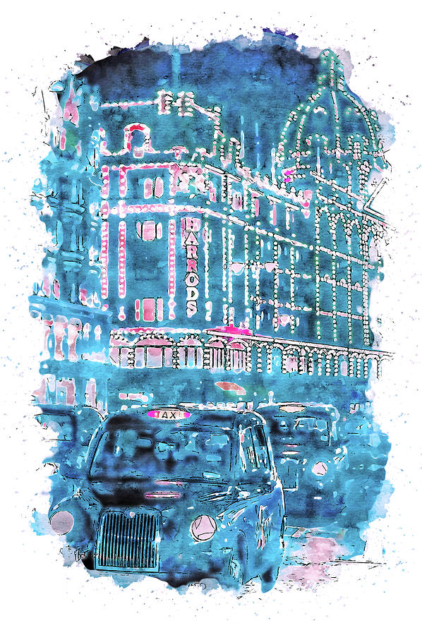 Streets of London - 15 Painting by AM FineArtPrints