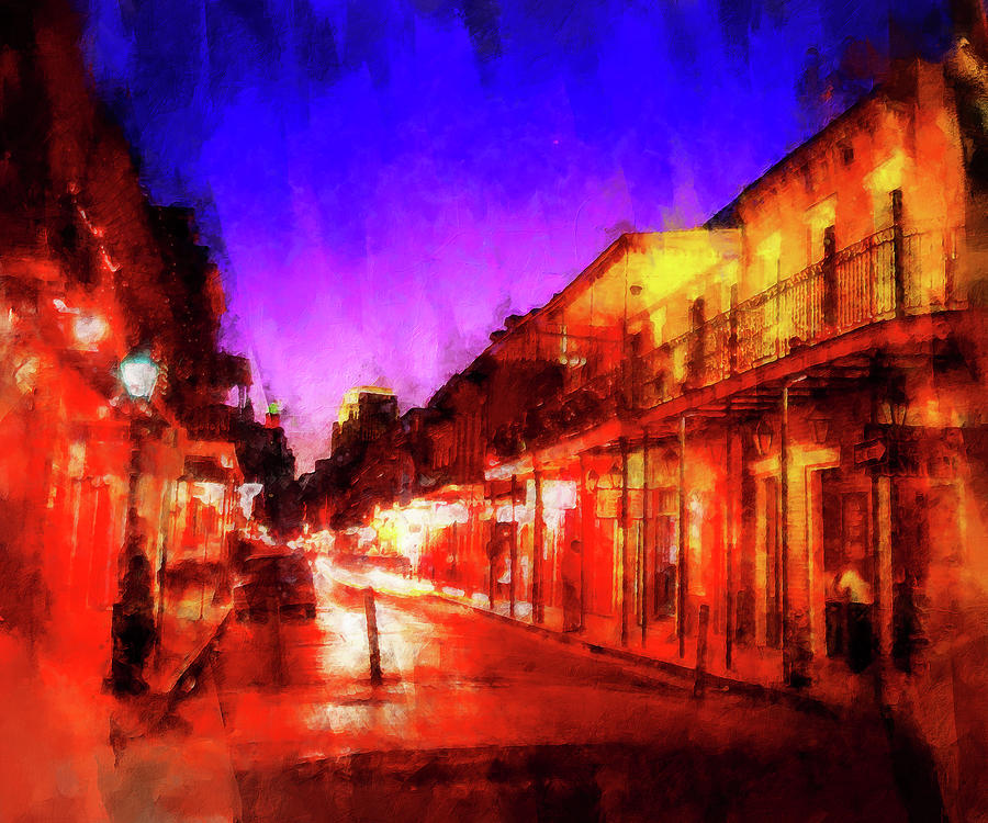 Streets of New Orleans - 06 Painting by AM FineArtPrints