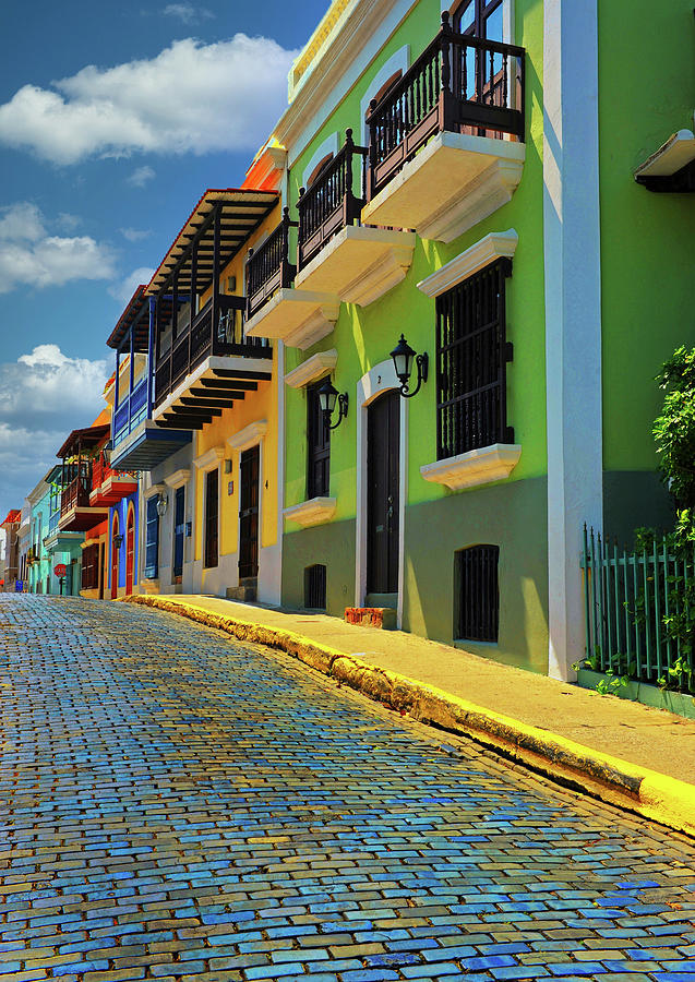 Brick Photograph - Streets of Old San Juan by Stephen Anderson