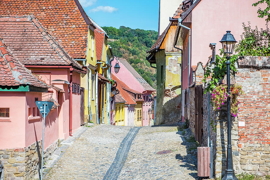 Sighisoara Photograph - Streets of Romania by Marla Brown