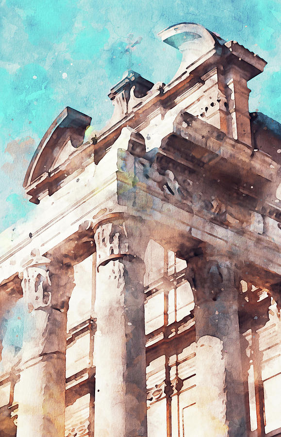 Streets of Rome, Through art and history - 16 Painting by AM FineArtPrints