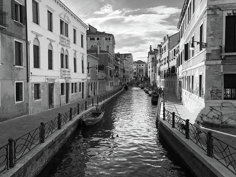 Streets of Venice Black and White Photograph by Sierra Vance - Fine Art ...