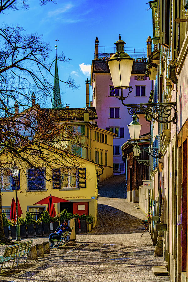 Streets Of Zurich Photograph by Chris Lord