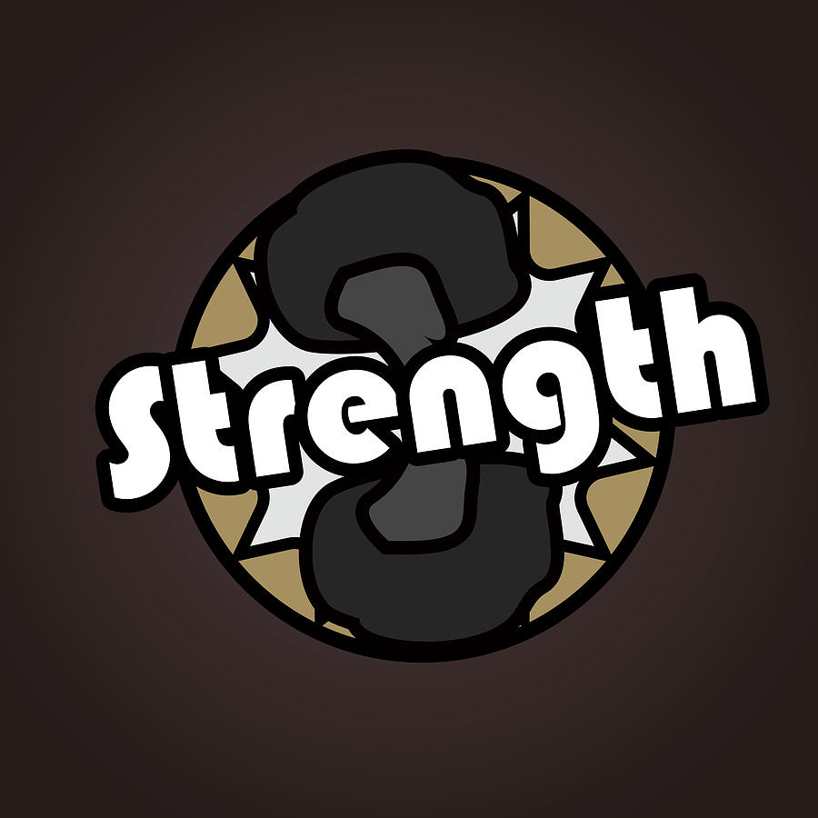 Strength Dumbbell Logo Digital Art by Vincent Holt - Fine Art America