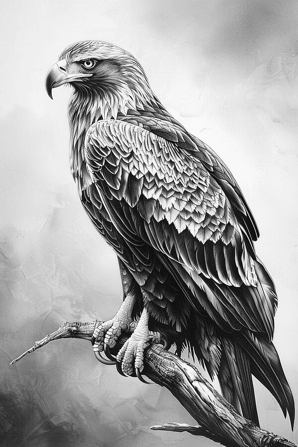 Strength In The Golden Eagle Digital Art by Athena Mckinzie