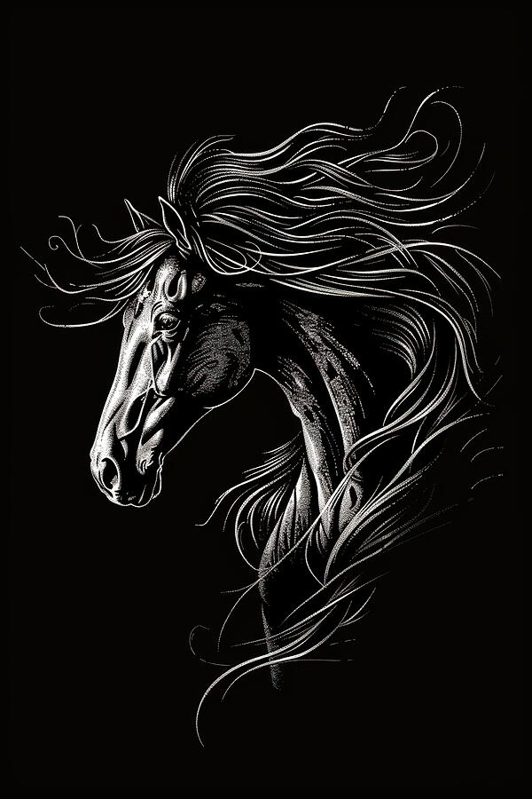 Strength Of A Horse Digital Art by Athena Mckinzie