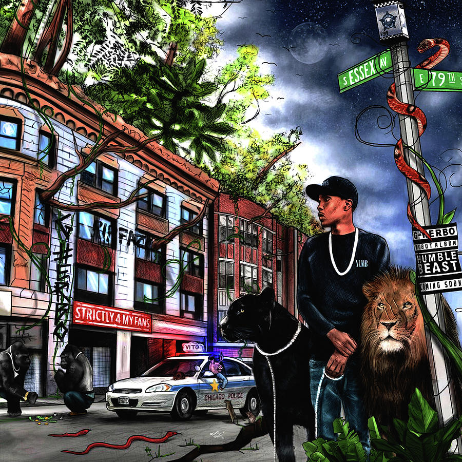 Strictly 4 My Fans G Herbo Digital Art by Tini Winiw Fine Art America