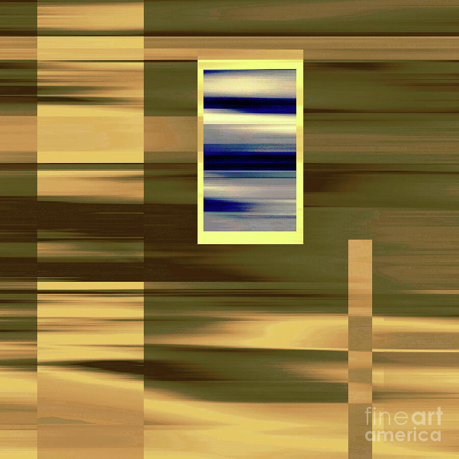 Abstract Digital Art - I  Remember the Dock and the Sea by Zsanan Studio