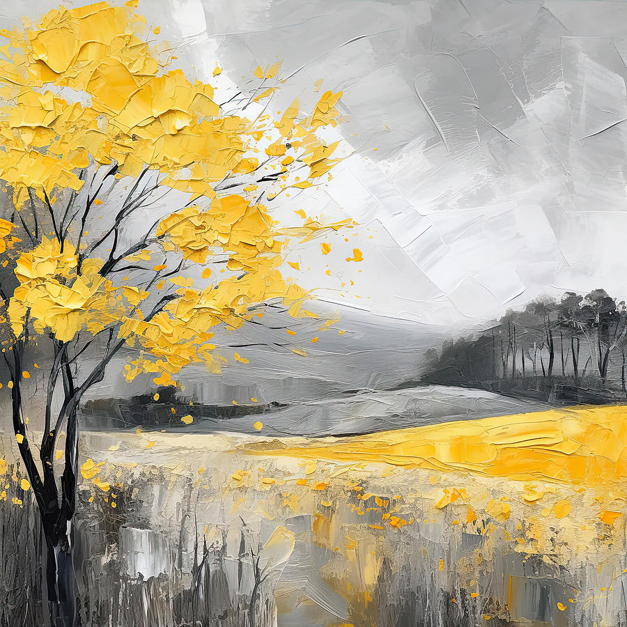 Yellow Digital Art - Striking Yellow Art by Lourry Legarde